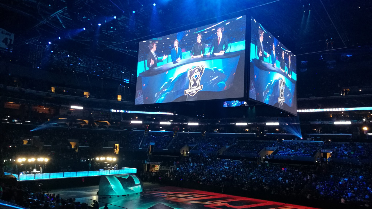 VCT Masters London broadcast screen